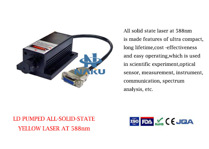 588nm High Stability Yellow Laser  1~50mW